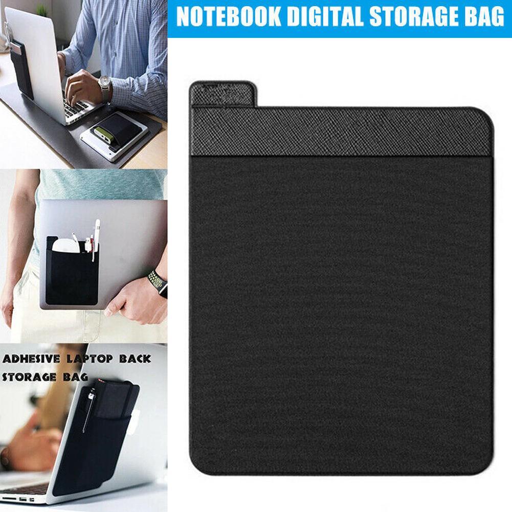 Laptop Accessories Kit Bag - Bolsa de almacenamiento trasera autoadhesiva para