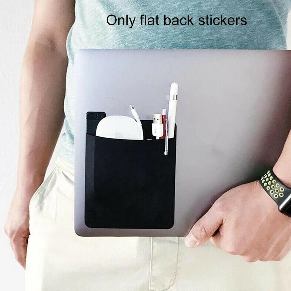 Laptop Accessories Kit Bag - Bolsa de almacenamiento trasera autoadhesiva para