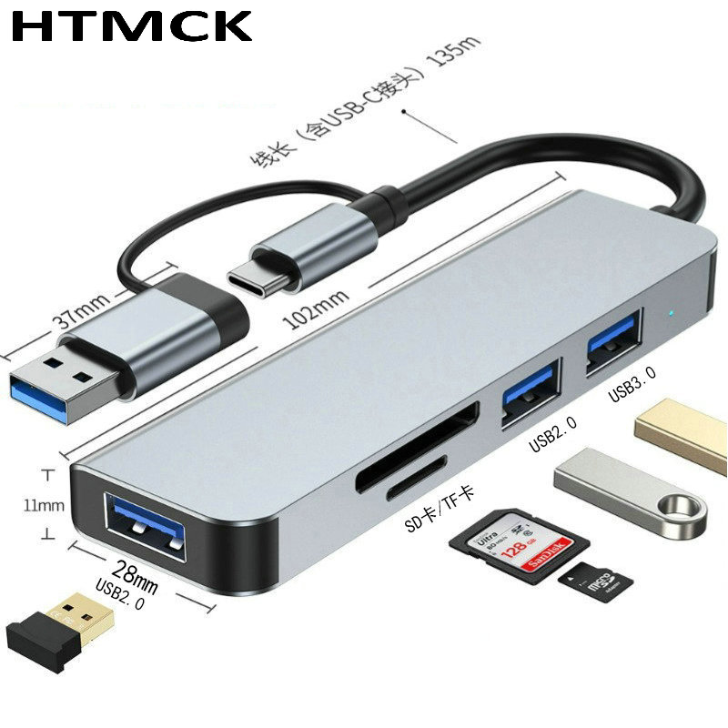 Usb C Docking Hub - Hub USB C 8 en 2,