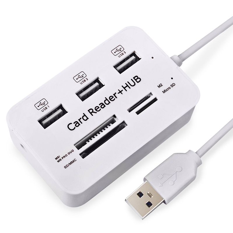Laptop Accessories All In One - USB Hub 2,0 3 puertos TF