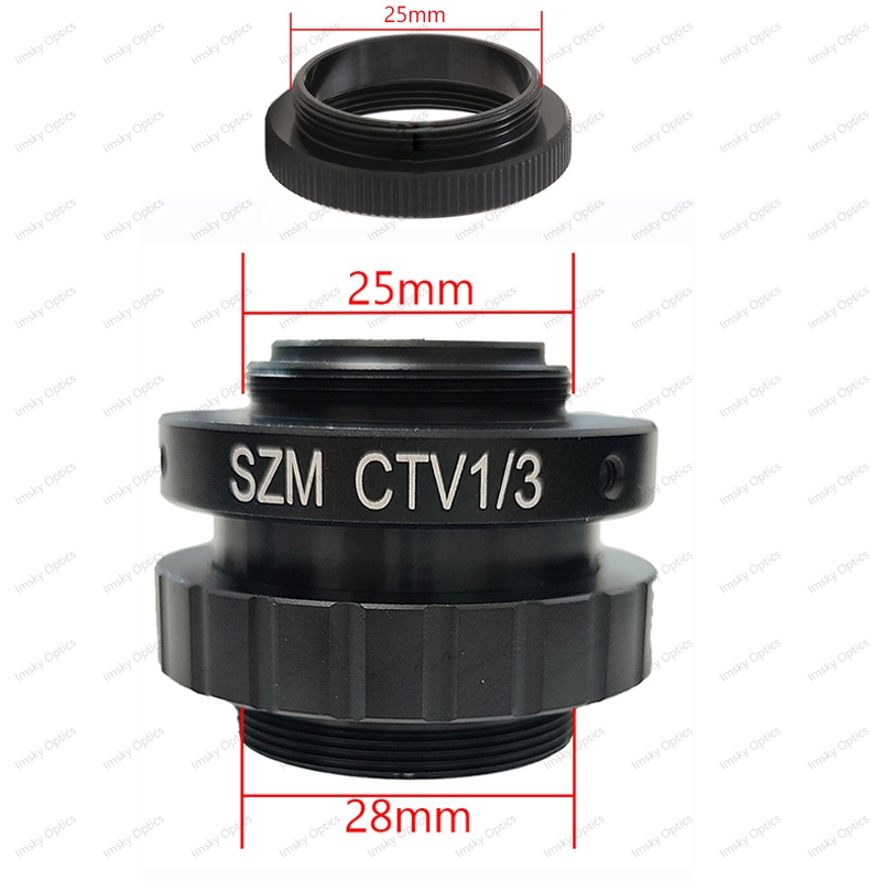 Hdmi Vga Adapter - Adaptador SZMCTV 1/3X para microscopio estéreo