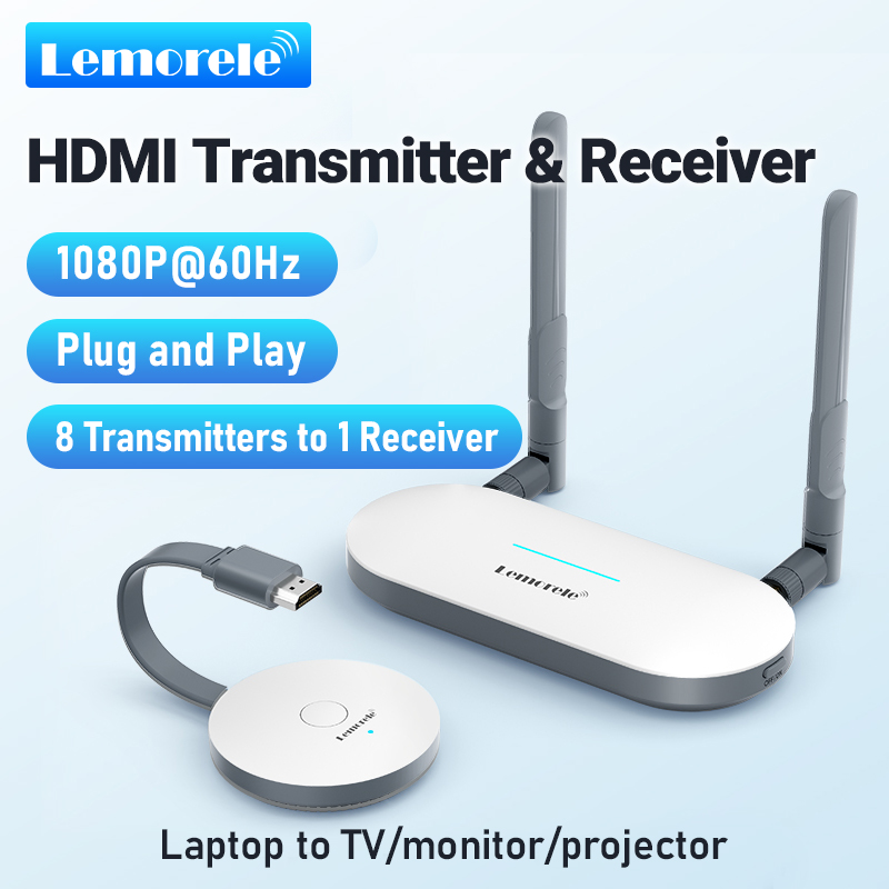 Hdmi Vga Adapter - Lemorele-transmisor de vídeo HDMI inalámbrico, adaptador