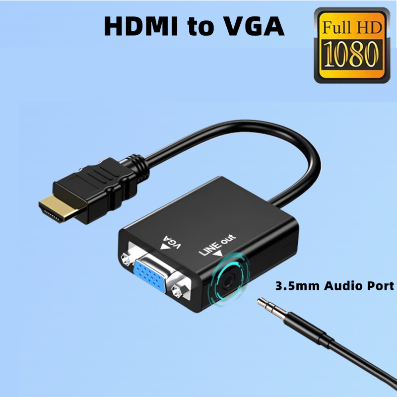 Compatible con HDMI a VGA con  - Hdmi Vga Adapter reseña y precio