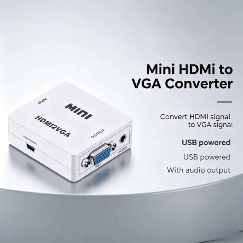 Convertidor HDMI a VGA con Aud - Hdmi Vga Adapter reseña y precio