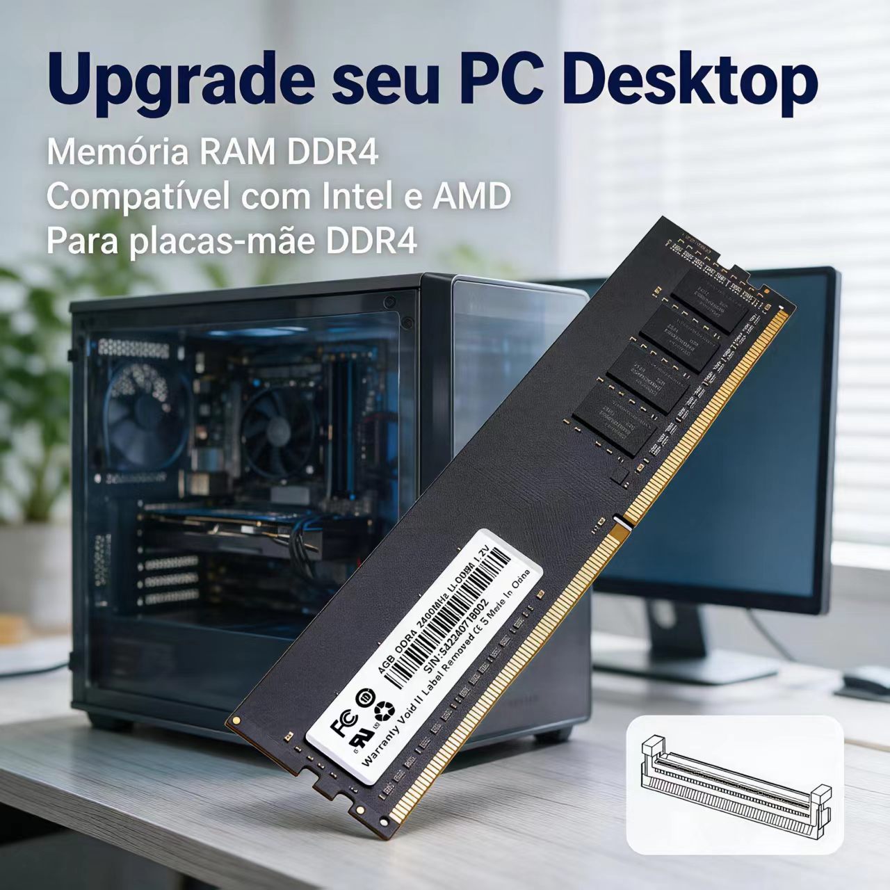 Memoria RAM DDR4 4GB 8GB 2400M - Memory Ram Upgrade reseña y precio