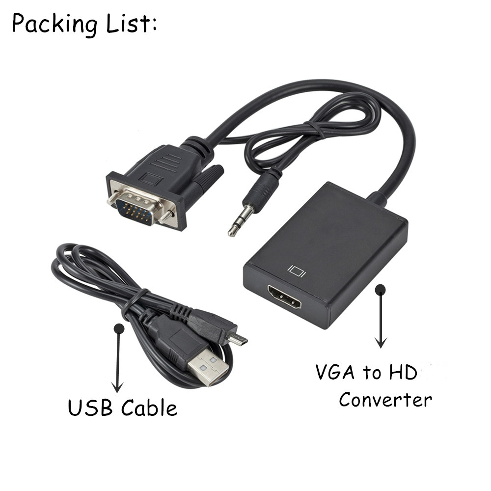 1080P HD VGA a HD con Cable de - Hdmi Vga Adapter reseña y precio