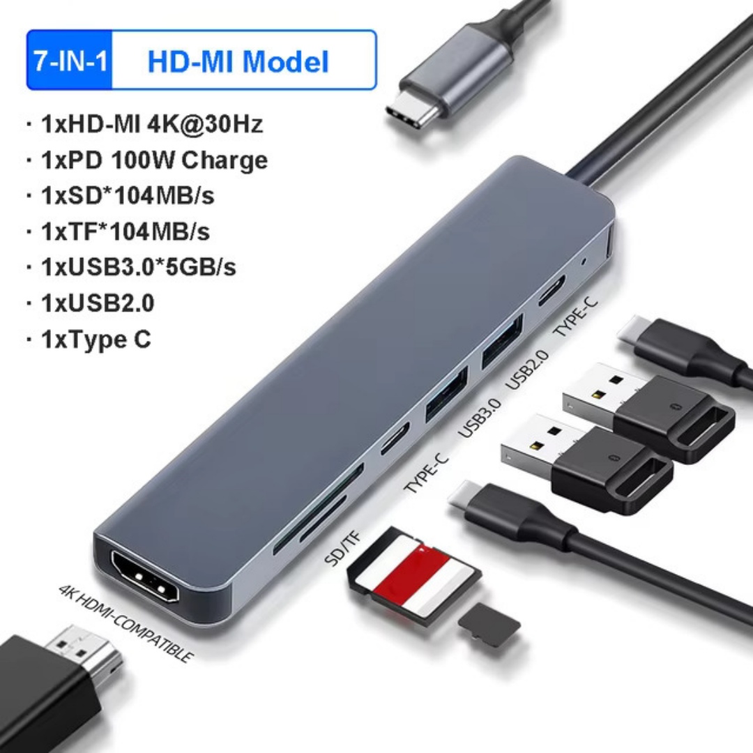 Hub de acoplamiento 4/7/8/11 e - Usb C Docking Hub reseña y precio