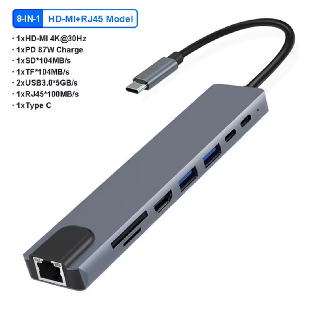 Hub de acoplamiento 4/7/8/11 e - Usb C Docking Hub reseña y precio