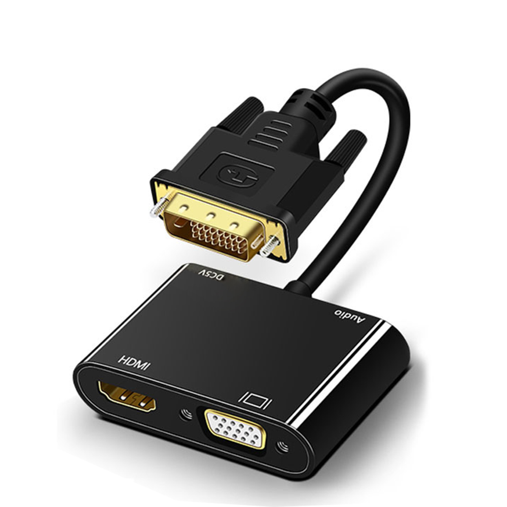 Convertidor divisor DVI a VGA  - Hdmi Vga Adapter reseña y precio