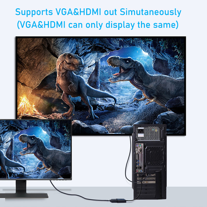 Convertidor divisor DVI a VGA  - Hdmi Vga Adapter reseña y precio